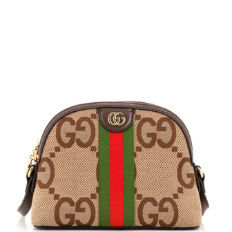 Gucci Ophidia Dome Shoulder Bag Jumbo GG Canvas Small
