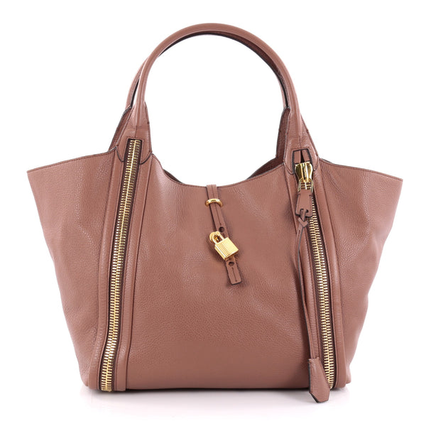 Tom Ford Amber Double Zip Tote Leather Large at 1stDibs