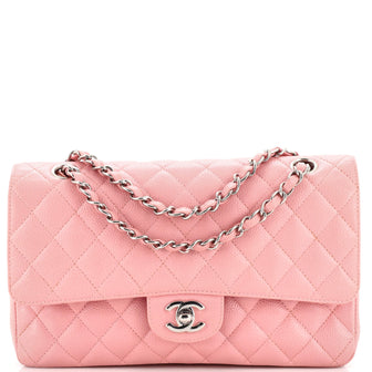 Chanel Classic Double Flap Bag Quilted Caviar Medium