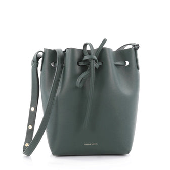 Mansur Gavriel Bucket Bag Leather Mini Green 2250301