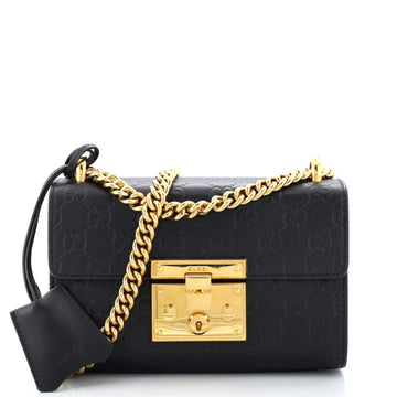 Gucci Padlock Shoulder Bag Guccissima Leather Small