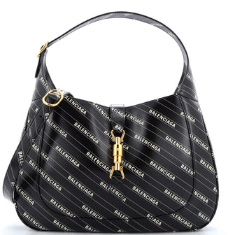 Gucci x Balenciaga The Hacker Project Jackie 1961 Hobo Printed Leather Medium