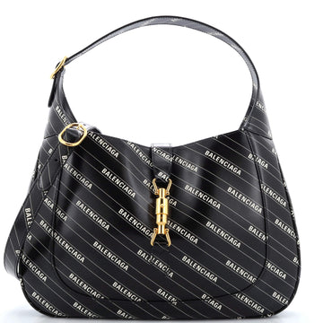 Gucci x Balenciaga The Hacker Project Jackie 1961 Hobo Printed Leather Medium