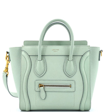 Celine Luggage Bag Grainy Leather Nano