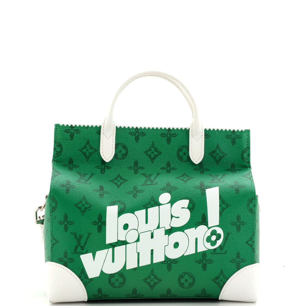 Louis Vuitton Litter Bag Everyday Signature Vintage Monogram Canvas Green  2250383