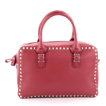 Valentino Rockstud Convertible Zip Satchel Leather 2250401