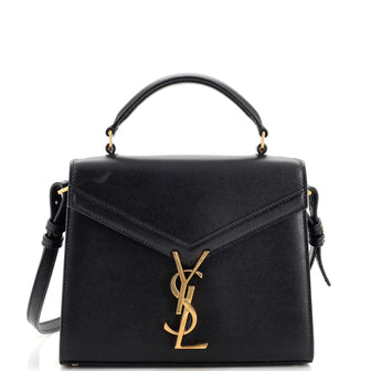 Saint Laurent Cassandra Top Handle Bag Leather Mini