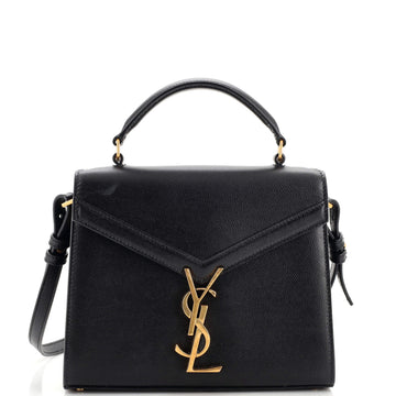 Saint Laurent Cassandra Top Handle Bag Leather Mini