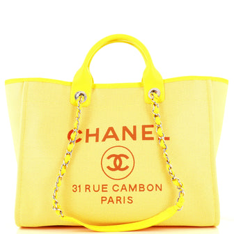 Chanel Deauville NM Tote Mixed Fibers Medium
