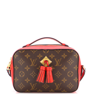 Louis Vuitton Saintonge Handbag Monogram Canvas with Leather