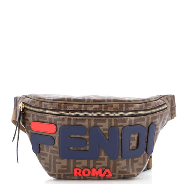 Fendi Mania Logo Waist Bag Zucca Coated Canvas