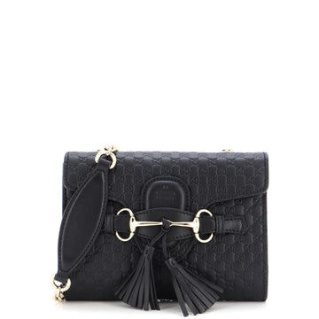 Gucci Emily Chain Flap Bag (Outlet) Microguccissima Leather Mini