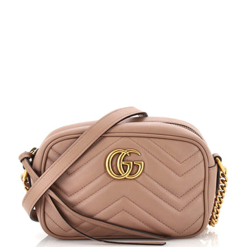 Gucci GG Marmont Shoulder Bag Matelasse Leather Mini