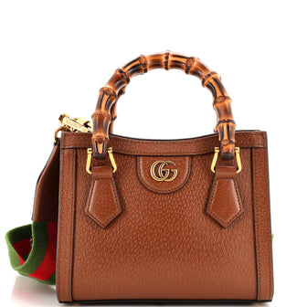 Gucci Diana NM Bamboo Handle Tote Leather Mini