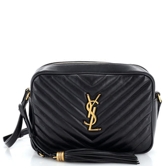 Saint Laurent Lou Camera Bag Matelasse Chevron Leather Small