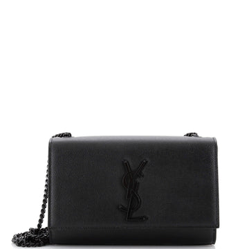 Saint Laurent Classic Monogram Crossbody Bag Grainy Leather Small