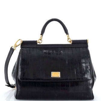 Dolce & Gabbana Miss Sicily Bag Eel Skin Large