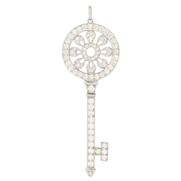 Tiffany & Co. Petals Key Pendant Pendant & Charms Platinum and Diamonds Large