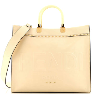 Fendi Sunshine Shopper Tote Leather Medium