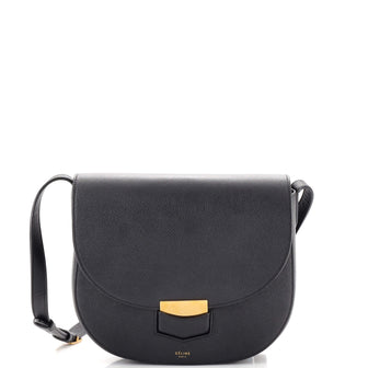Celine Trotteur Crossbody Bag Grainy Leather Medium