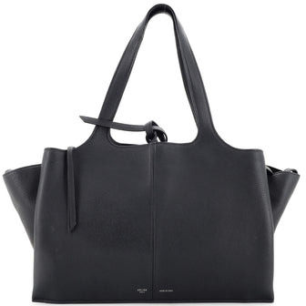 Celine Tri-Fold Shoulder Bag Grained Calfskin Medium