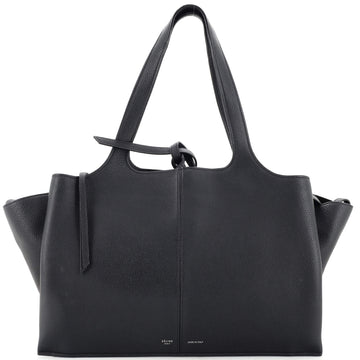 Celine Tri-Fold Shoulder Bag Grained Calfskin Medium