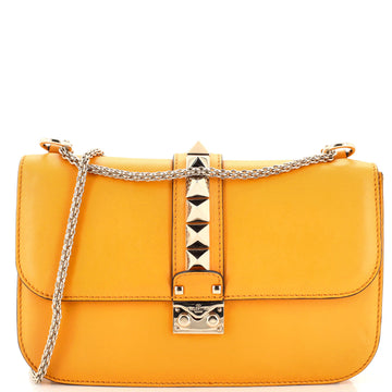 Valentino Garavani Glam Lock Shoulder Bag Leather Medium