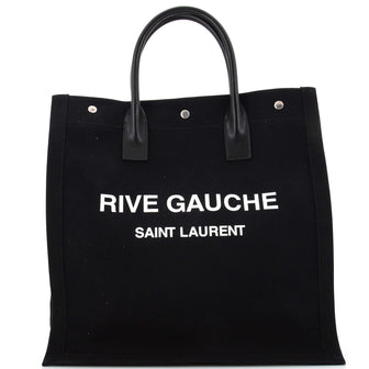 Saint Laurent Rive Gauche Shopper Tote Canvas Tall