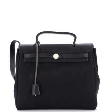 Hermes Herbag Toile and Leather PM