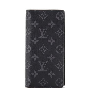Louis Vuitton Brazza Wallet Monogram Eclipse Canvas