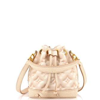 Louis Vuitton Noe Handbag Stardust Monogram Empreinte Leather Nano