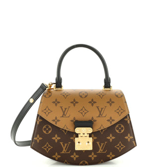 LV Tilsitt Top Handbag Reverse Monogram Canvas Brown