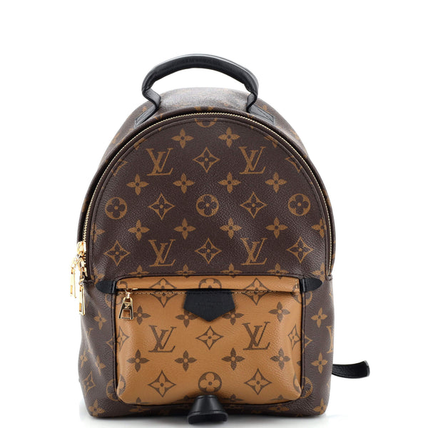 Louis+Vuitton+Palm+Springs+Backpack+PM+Brown+Canvas%2FLeather for sale  online