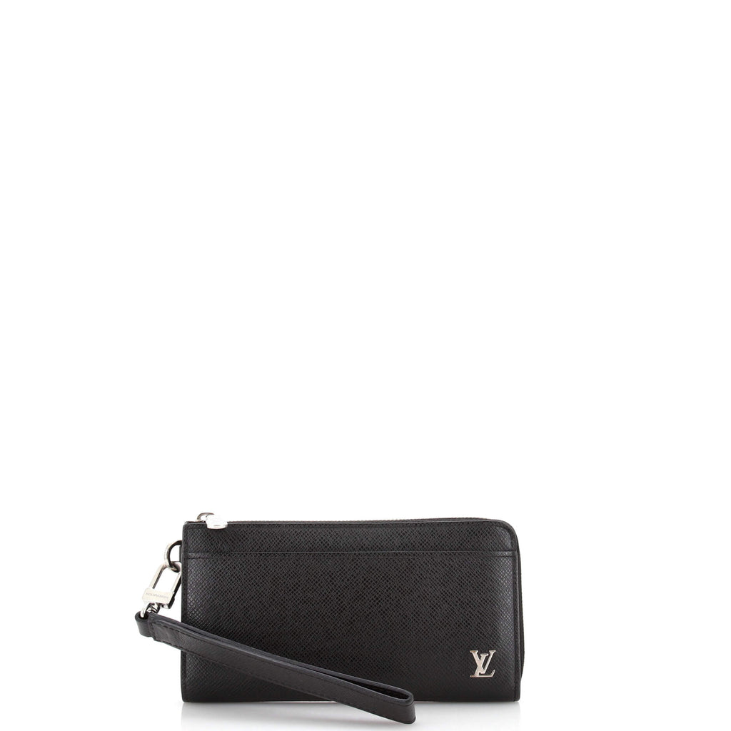 Louis Vuitton Zippy Dragonne Wallet Taiga Leather Black 22526229