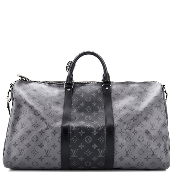 Louis Vuitton Keepall Bandouliere 40 in Coated Canvas with Black