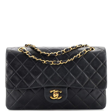Chanel Vintage Classic Double Flap Bag Quilted Lambskin Medium