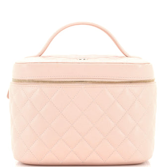 Chanel Classic Vanity Case Quilted Caviar Medium