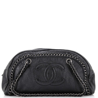 Chanel Black Luxe Ligne Bowler Bag