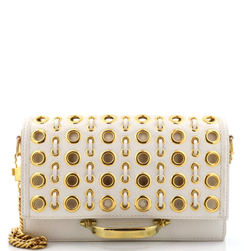 Alexander McQueen The Story Flap Bag Grommet Leather