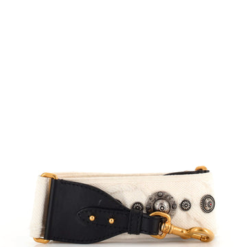 Christian Dior Bohemian Shoulder Strap Embellished Camouflage Canvas