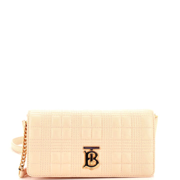 Burberry Lola Wallet on Chain Quilted Leather