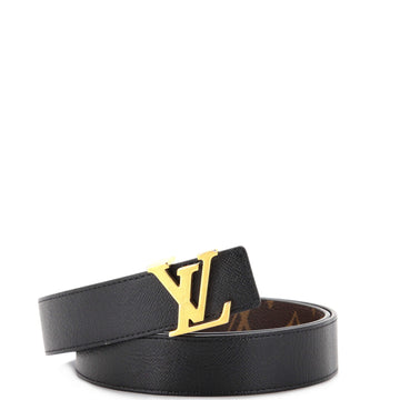 Louis Vuitton LV Initiales Reversible Belt Monogram Canvas and Leather Wide