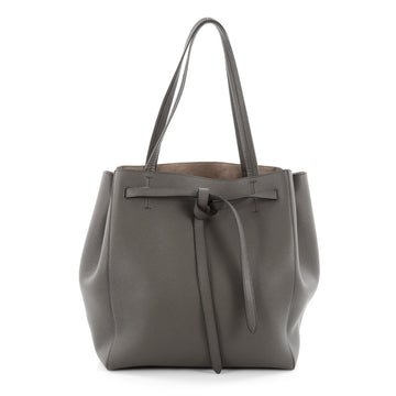 Celine Phantom Tie Cabas Tote Leather Small Gray 2253901