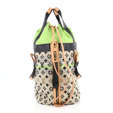Louis Vuitton Cheche Gypsy Handbag Monogram Jacquard Fabric PM Green 2254002