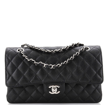 Chanel Classic Double Flap Bag Quilted Caviar Medium