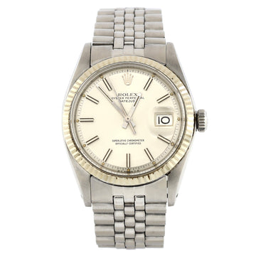 Rolex Oyster Perpetual Datejust Automatic Watch Stainless Steel and White Gold 36