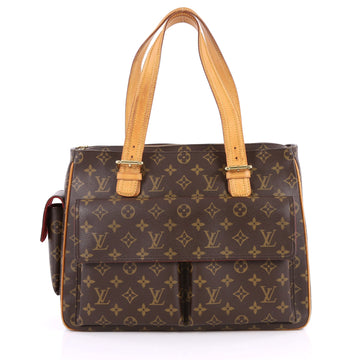 Louis Vuitton Multipli Cite Handbag Monogram Canvas Brown