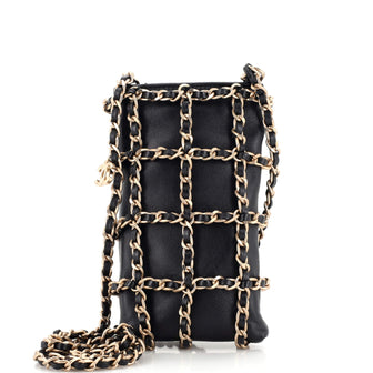 Chanel Tech Me Out Clutch With Chain Lambskin