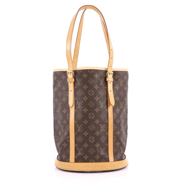Louis Vuitton Bucket Bag Monogram Canvas GM Brown