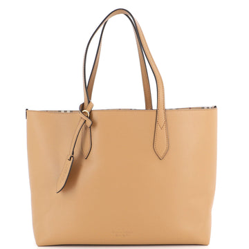 Burberry Reversible Tote Haymarket Coated Canvas and Leather Medium
